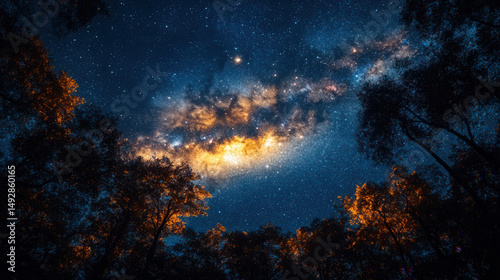 Shooting star crossing night sky above barren desert terrain 