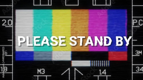 Retro Television Test Pattern with 