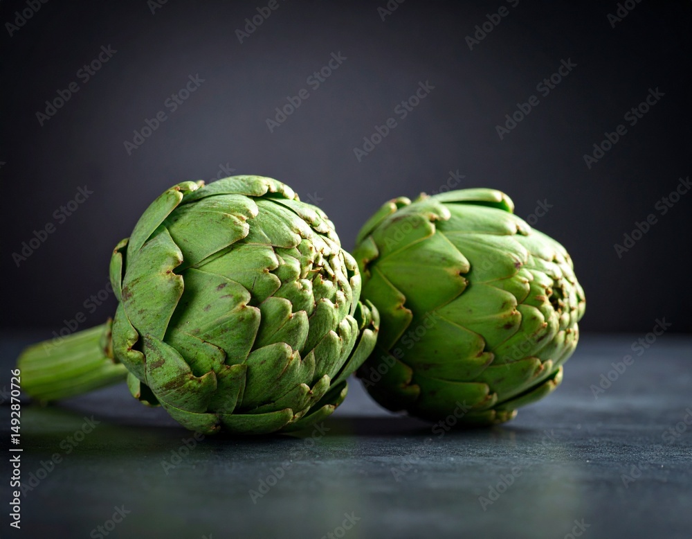 Fototapeta premium a pair of artichokes