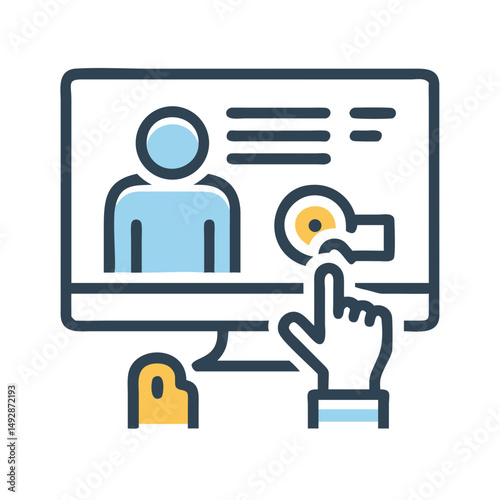 Online profile management on computer for secure social media
