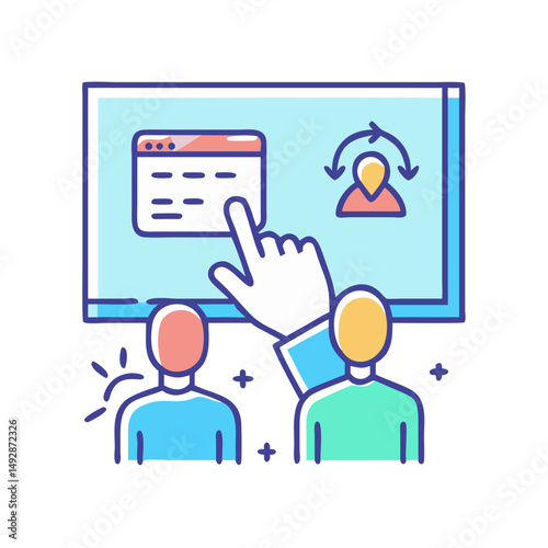 Vector Illustration: User Feedback and System Adaptation Design