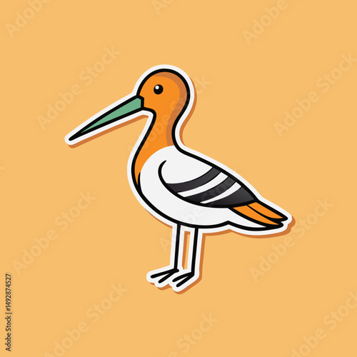 stork with baby