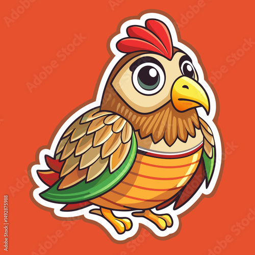 cartoon turkey with a smile