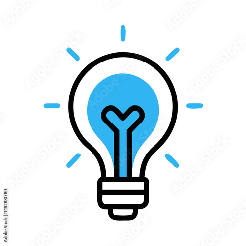 Light bulb icon representing creative ideas and innovation
