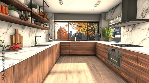 Modern kitchen interior design
