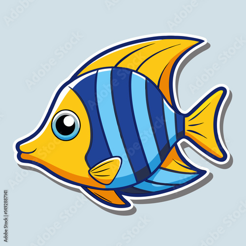 vector illustration of a fish