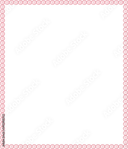 Rectangle Pearl Coquette Cute Frame Girly Cottagecore