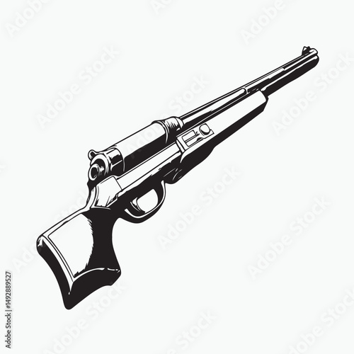 gun isolated on white