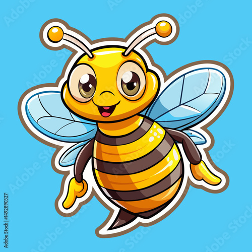bee and honey