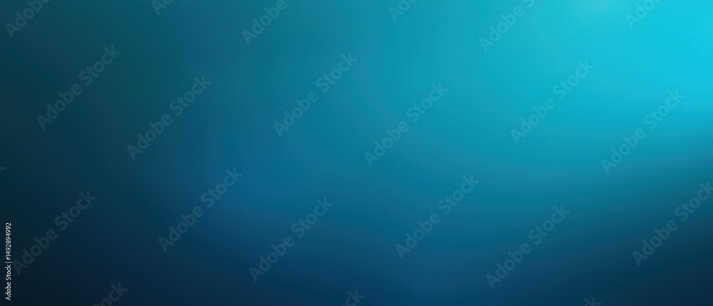 Fototapeta premium Abstract teal blue gradient background texture design