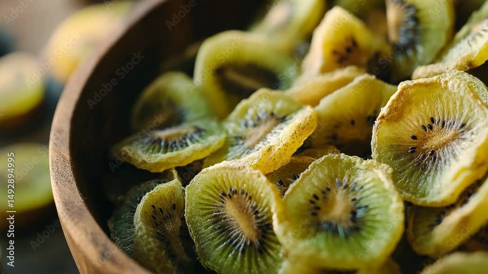 fresh kiwi fruit in a bowl