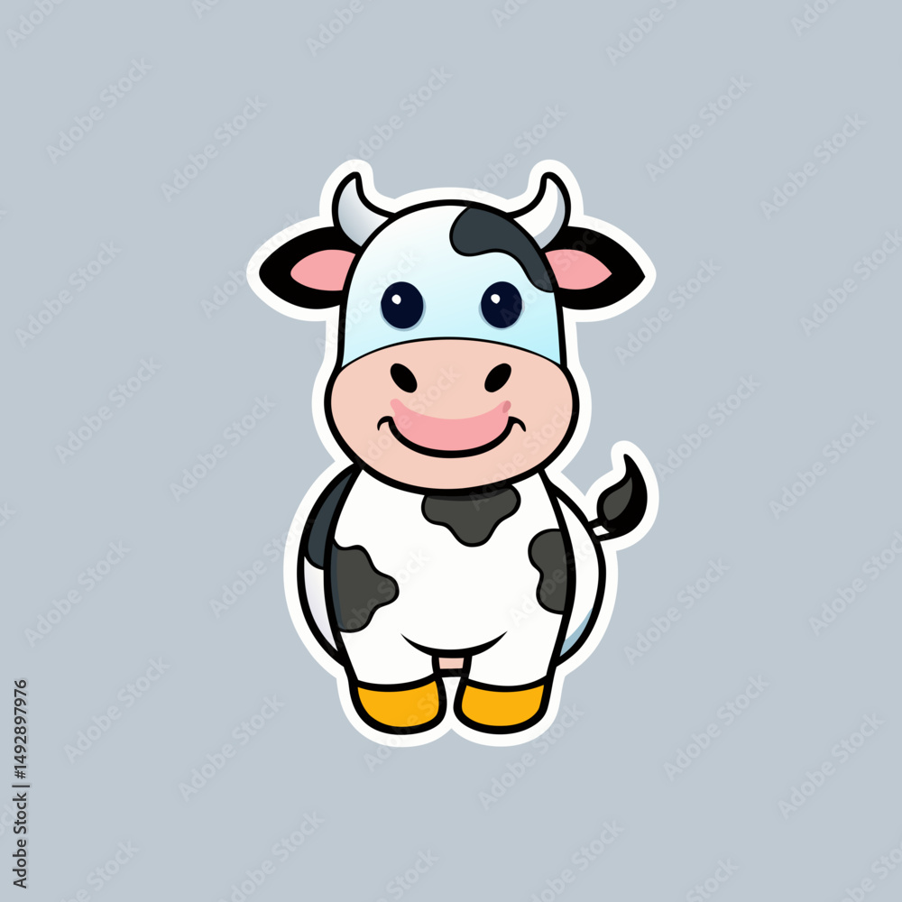 Fototapeta premium funny cow cartoon