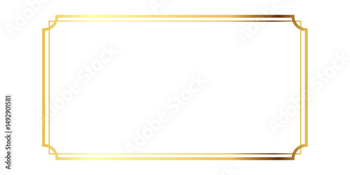Elegant Golden Double Border Frame Design Template Perfect for Wedding Invitations Certificates Elegant Projects Luxury Gold Frame Simple Minimalist Design Background Premium      