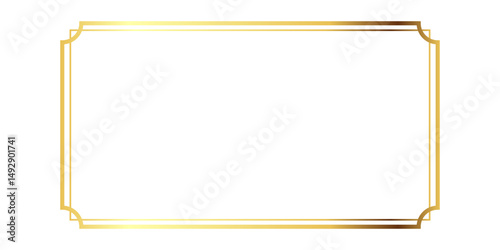 Elegant Golden Double Border Frame Design Template Perfect for Wedding Invitations Certificates Elegant Projects Luxury Gold Frame Simple Minimalist Design Background Premium      