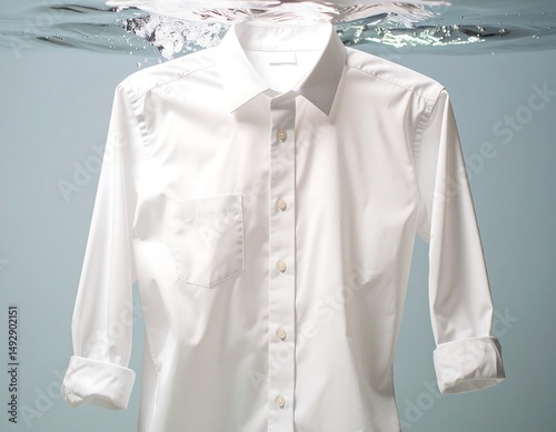 Submerged White Shirt – Water and Fabric Interaction Photography