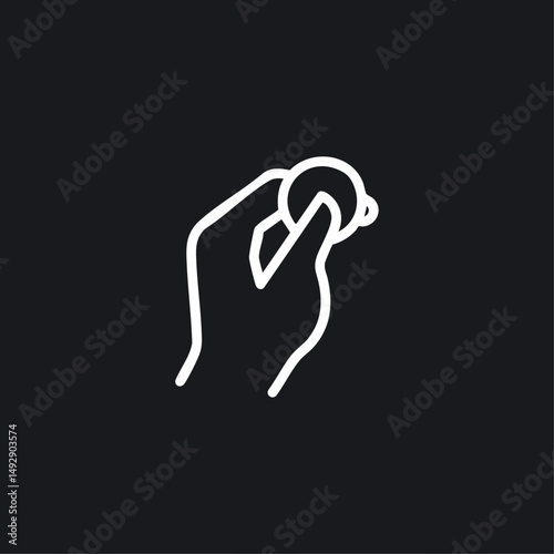 Coin icon logo flat vector design