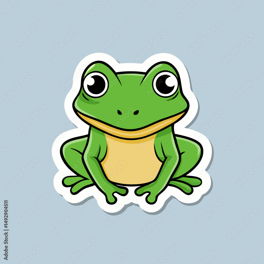 Obraz premium frog on a white background