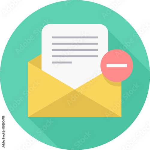 email minus icon