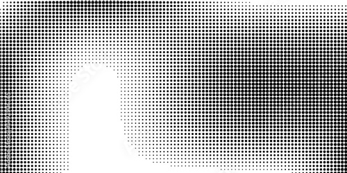 Grunge halftone gradient background. Faded grit noise texture. White and black sand wallpaper. eps10
