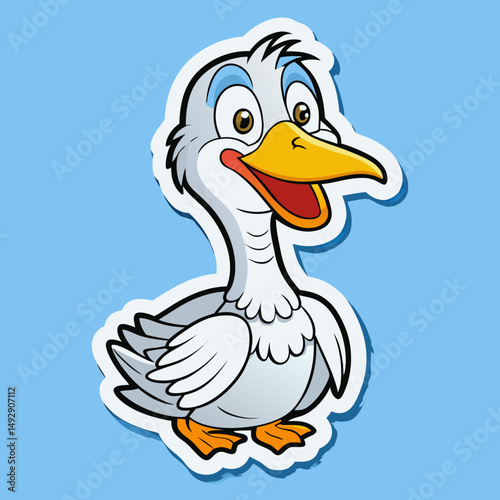 duck on white