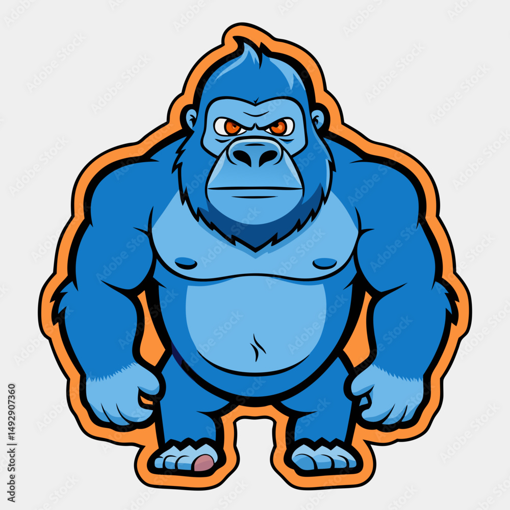 Naklejka premium cartoon, animal, illustration, vector, elephant, wild, mammal, zoo, big, wildlife, isolated, fun, art, hippo, bear, funny, cute, monster, character, nature, animals, clipart, drawing, dog, comic
