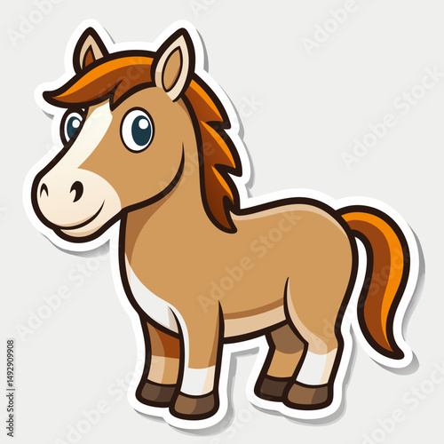 horse cartoon illustration