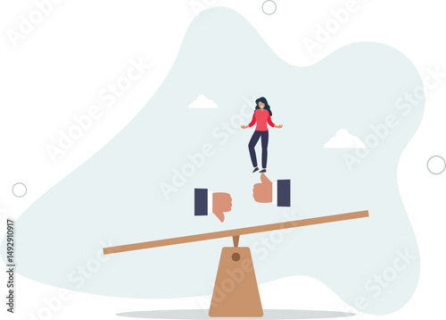Demerit and merit evaluation, advantage and disadvantage in comparison, performance assessment, manager evaluation, judgment concept,. character life .