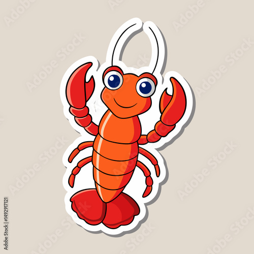 shrimp cartoon illustration