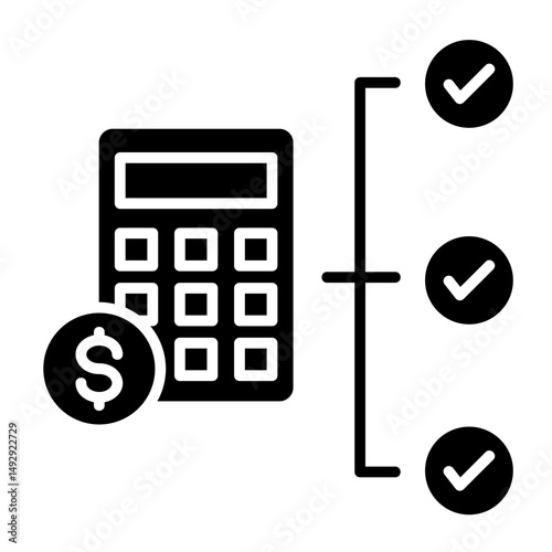 Budget Allocation  Icon Element For Design