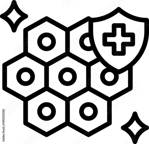 Skin cell icon