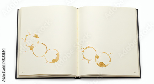 open book with blank pages