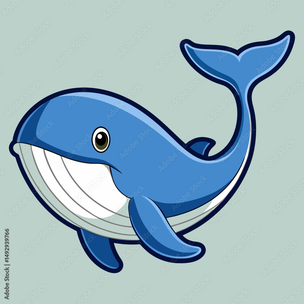 Naklejka premium funny cartoon shark