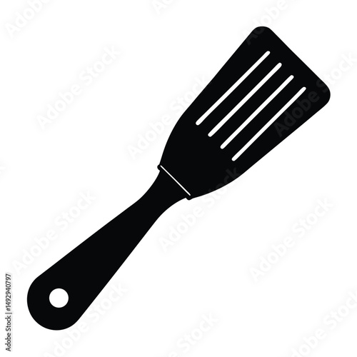 fishmonger element isolated fish scales scraper on white background 