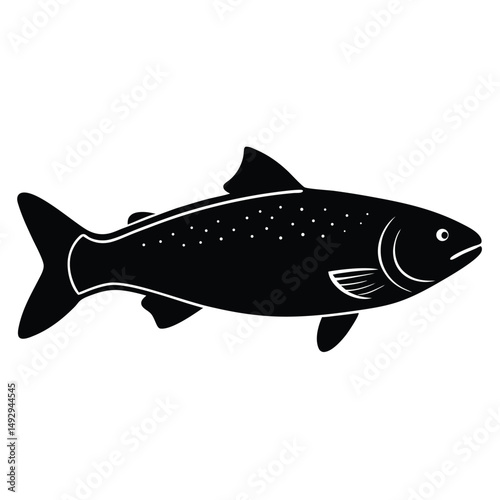 fishmonger element isolated salmon fillet on white background 