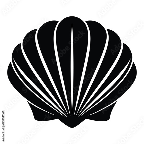 fishmonger element isolated shellfish on white background 