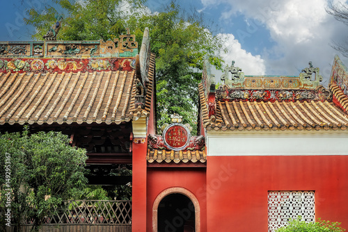 Guangzhou city, Guangdong, China,. Peasant Movement Institute located in a former Confucian temple built in the 14th century. The site now houses a museum to Guangzhou's revolutionary past.