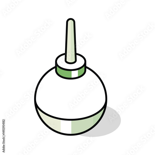 Premium isometric style icon for a medical aspirator