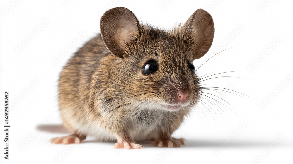 Close-up Plain House Mouse Mus Musculus - Professional Wildlife Photography Close-up Plain House Mouse Mus Musculus - Professional Wildlife Photography