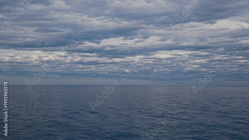 Wallpaper Mural serene seascape of the sea meets the cloudy sky, a tranquil moment on the horizon Torontodigital.ca