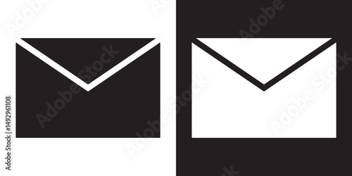 Mail icon, envelope, message icon. Vector illustration. EPS 10/AI