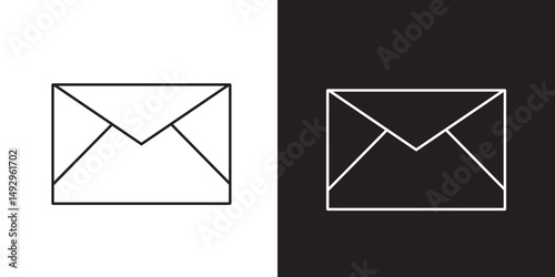 Mail icon, envelope, message icon. Vector illustration. EPS 10/AI