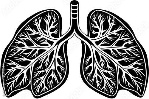 Black and white vector butterfly illustration for tattoo design with floral wing pattern