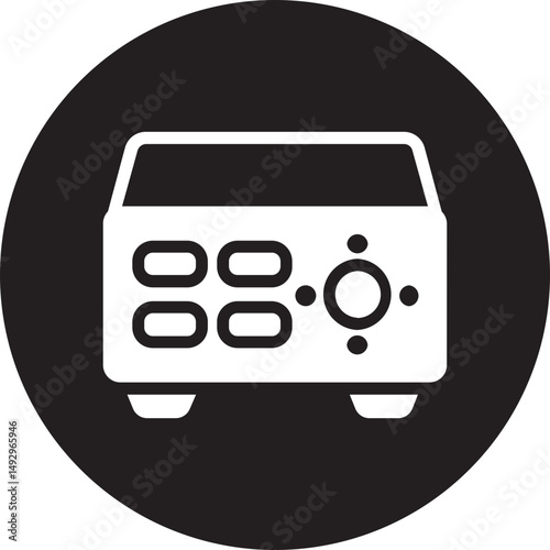 amplifier glyph icon