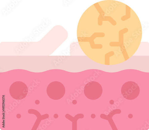 Dry skin icon