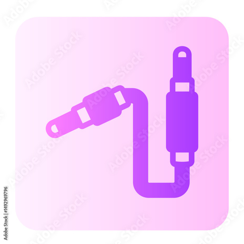 auxiliary cable gradient icon