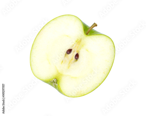 sliced green apple