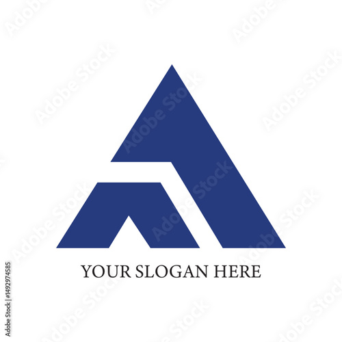 Elegant Letter 'A' Logo Design – Clean and Timeless Monogram Concept