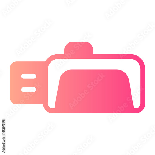 usb drive gradient icon