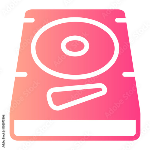 hard disc gradient icon