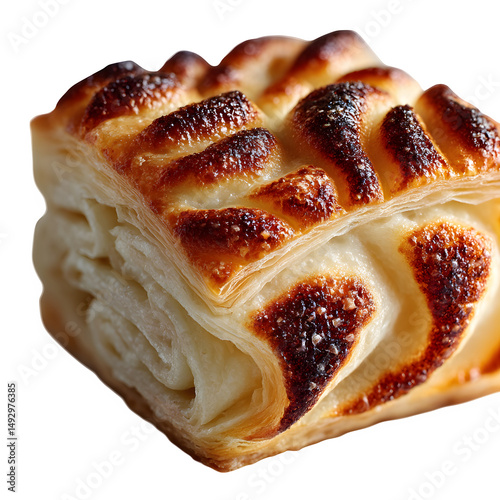 A flame-baked pastry folded with decisions you didn?t make, regret crusts, isolated on a white background --s 1000